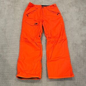 The North Face Vibrant Orange Ski Pants